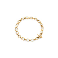 Oval Link Chain Bracelet (Gold)