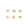 To The Moon & Back Charms (Gold)