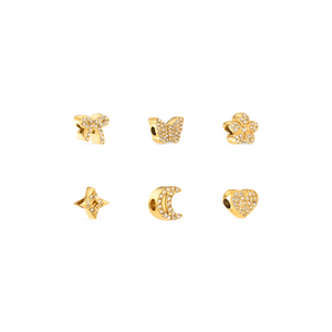 To The Moon & Back Charms (Gold)