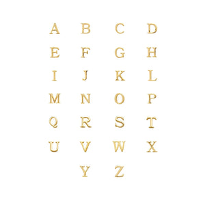 Made Mine Charms - Didot Initial Charm (Gold)