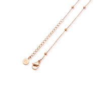 Droplet Birthstone Necklace (Rose Gold)