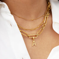 Figaro Chain Necklace (Gold)