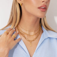 Sphere Chain Necklace (Gold)