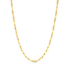 Layering Paperclip Diamond Cut Chain Necklace (Gold)