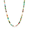 Semi Precious Stone Necklace (Gold)