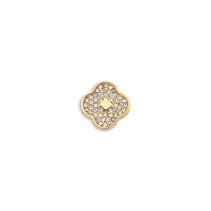 Shimmer Pavé Clover Charms (Gold) - Clover