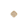 Shimmer Pavé Clover Charms (Gold) - Plain