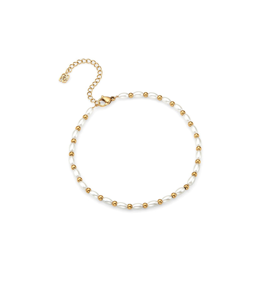 Pearl Chain Anklet (Gold)