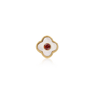 Pearl Clover Charms (Gold) - Birthstones