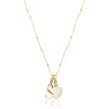 Personalised Initial & Birthstone Necklace (Gold)