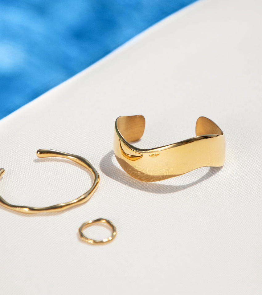 Statement Cuff Bangle (Gold)