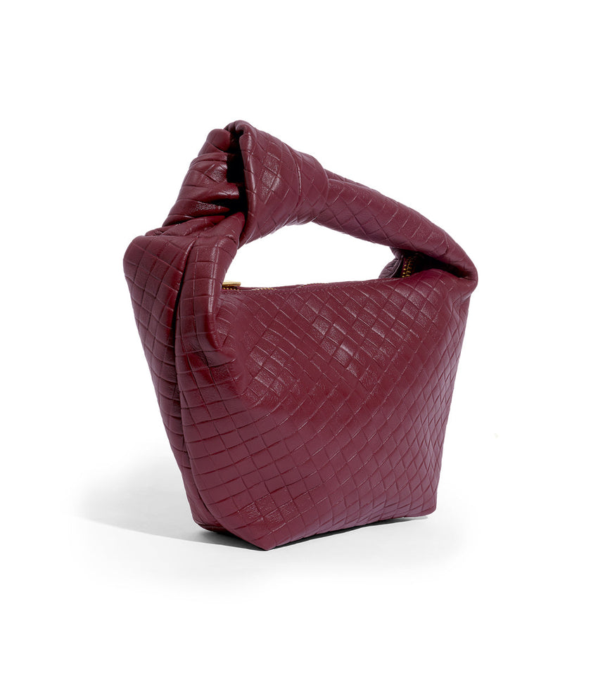 Vienna Mini Leather Bag (Burgundy)