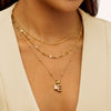Molten Moonstone Pendant (Gold)