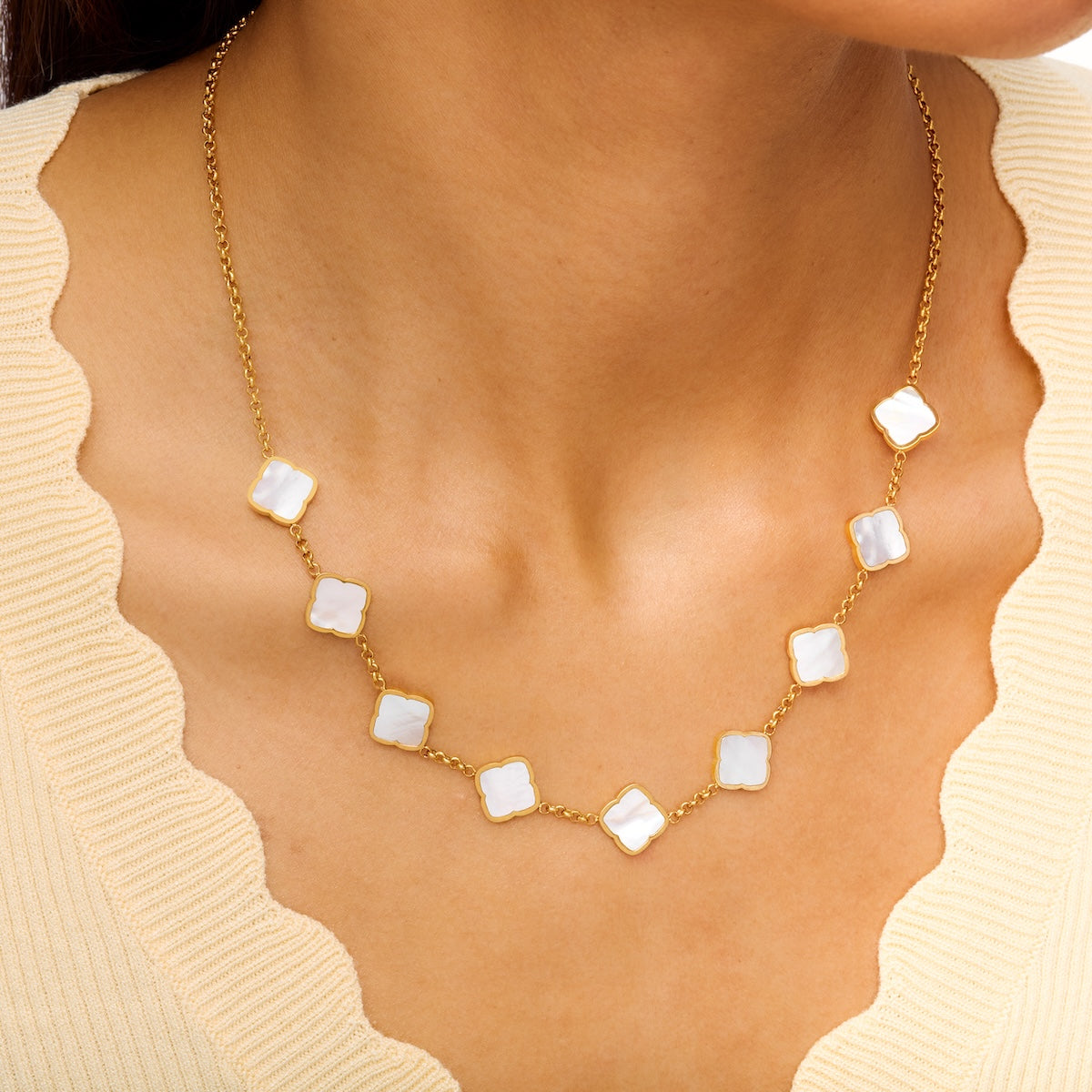 【SURGERY】surgery ice clover logo necklace surgery ice clover logo necklace