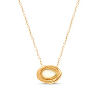 Pearl Molten Necklace (Gold)