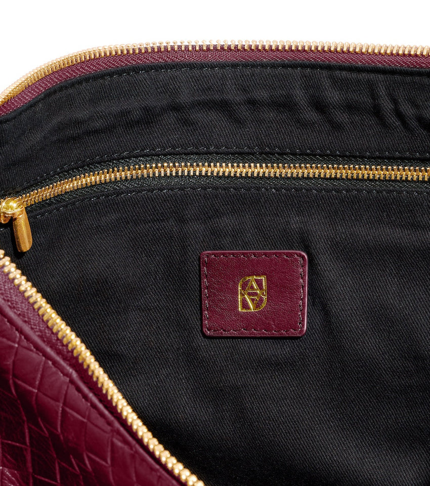 Milan Leather Bag (Burgundy)