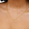 Fine Organic Pearl Necklace (Gold)