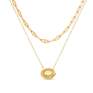 Vintage-Inspired Necklace Set (Gold)