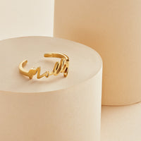 Signature Name Ring (Gold)