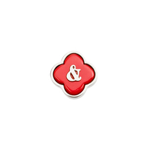 Red Clover Charms (Silver) - &