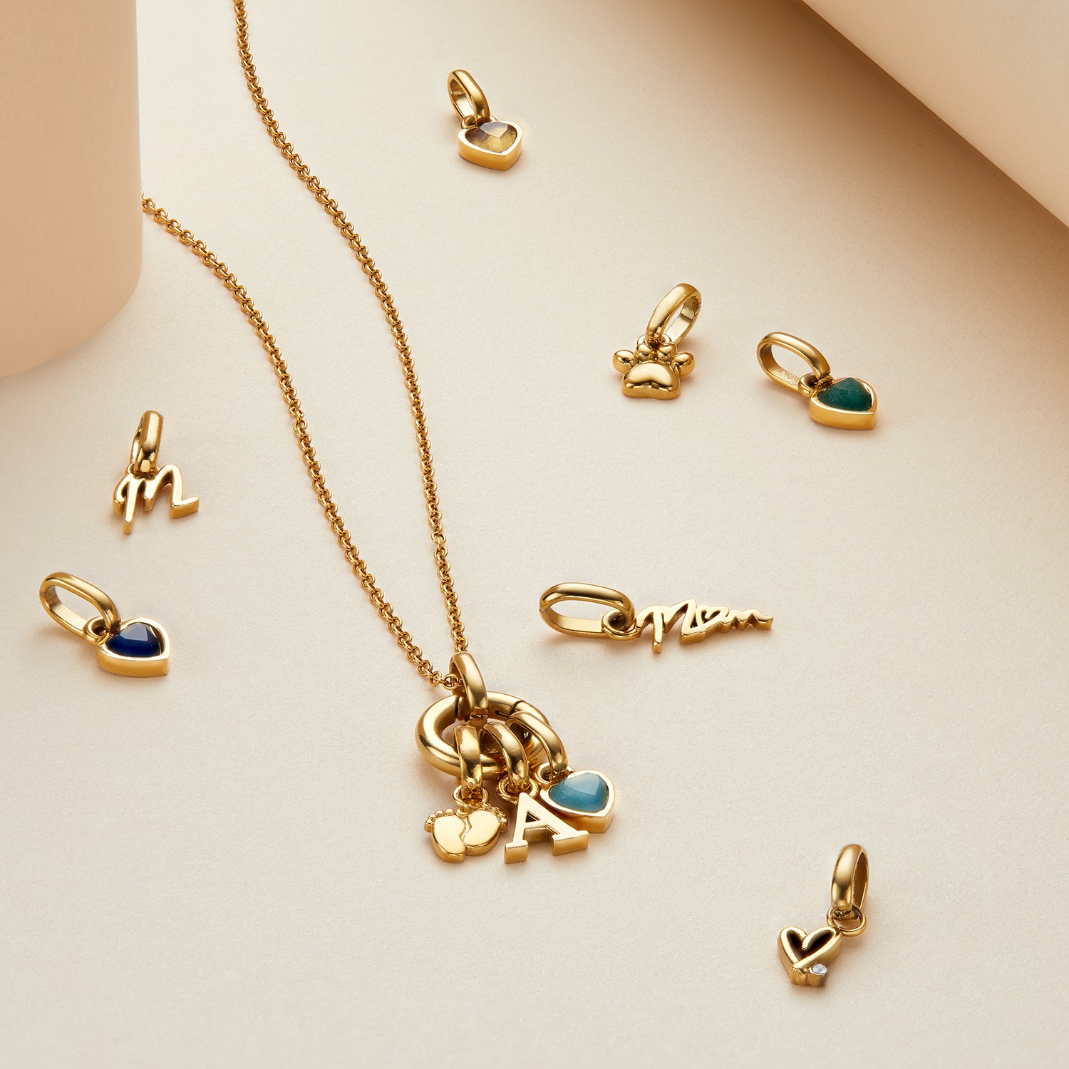 LOTSYOU★韓国★人気★Doodle Heart star Necklace ネックレス HEART MOON NECKLACE(2SN1625)SV925 ネックレス｜スター