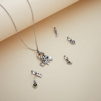 Stories Multi Charm Necklace (Silver)