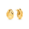 Statement Molten Button Studs (Gold)