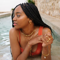 Starburst Huggie Hoop Earrings (Gold)