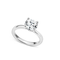 Round Cut Solitaire Ring (Silver)