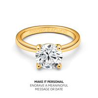 Round Cut Solitaire Ring (Gold)