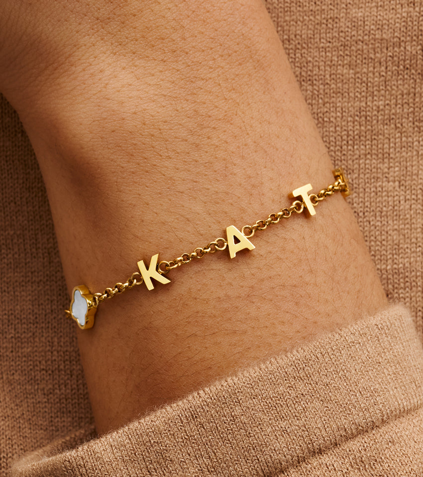 Made Mine Name Bracelet (Gold)