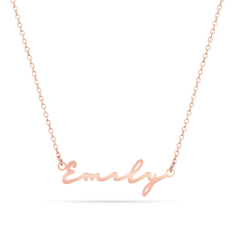 Signature Name Necklace (Rose Gold)