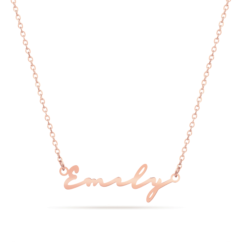 Signature Name Necklace (Rose Gold)