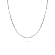Layering Box Chain Necklace (Silver)