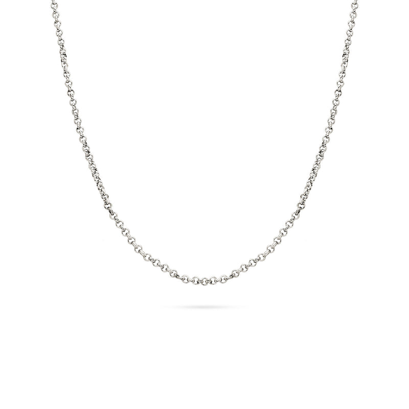Layering Box Chain Necklace (Silver)