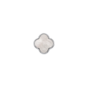 Pearl Clover Charms (Silver) - Plain Clover