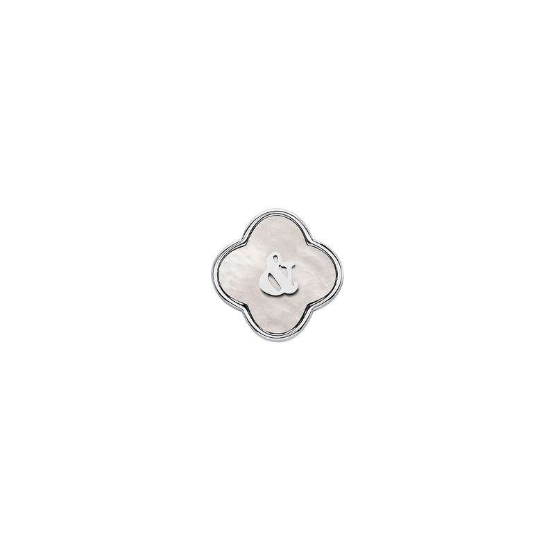 Pearl Clover Charms (Silver) - &