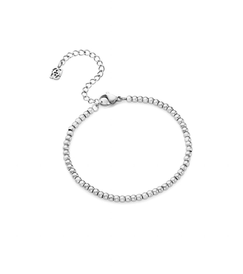 Small Beaded Bracelet (Silver)