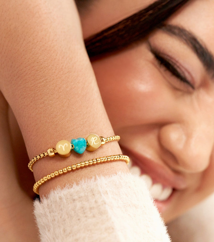 Zodiac Bracelet Charm (Gold)