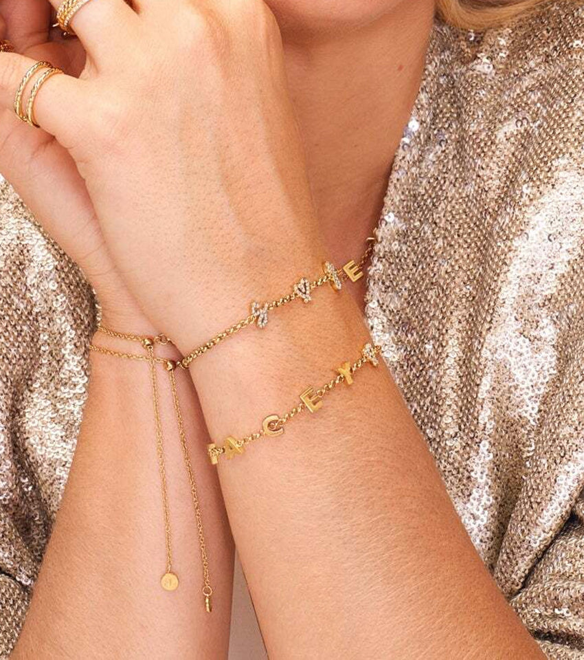 Made Mine Name Bracelet (Gold)