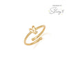 Advent Stacey's Stories Doodle Heart Birthstone Ring (Gold)