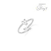 Advent Stacey's Stories Doodle Heart Birthstone Ring (Silver)