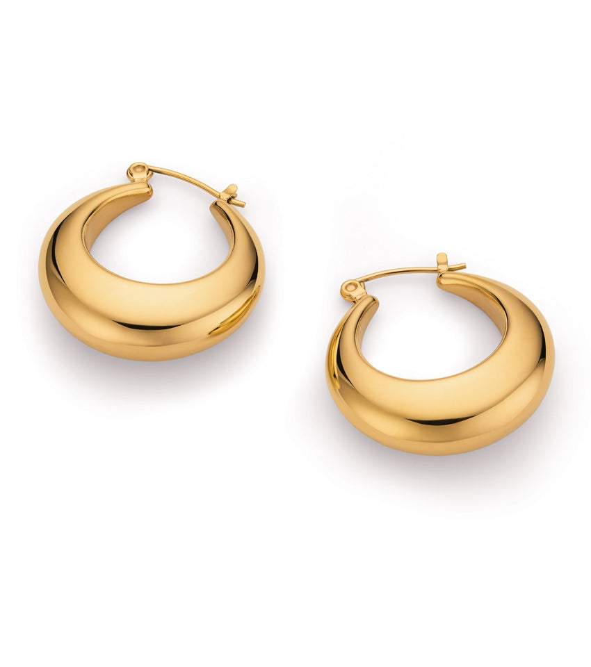 Statement Hoop Earrings (Gold)