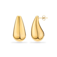 Statement Teardrop Earrings (Gold)