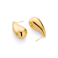 Statement Teardrop Earrings (Gold)