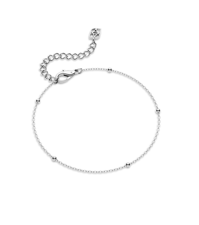 Fine Sphere Chain Bracelet (Silver)