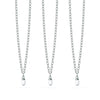 Fine Organic Pearl Necklace Bridesmaid Gift Set (Silver)