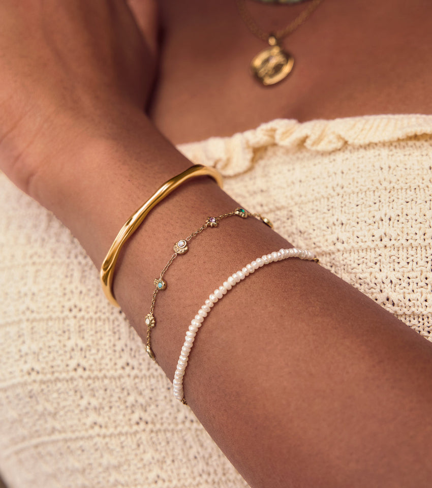 Talisman Mini Charm Bracelet (Gold)