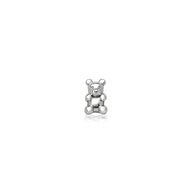 Made Mine Charms - Teddy Bear Charm (Silver)