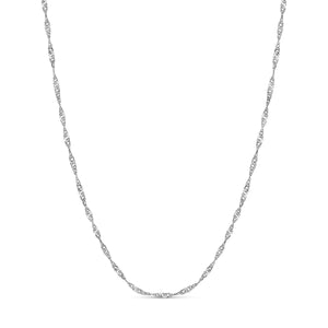 Layering Twisted Chain Necklace (Silver)